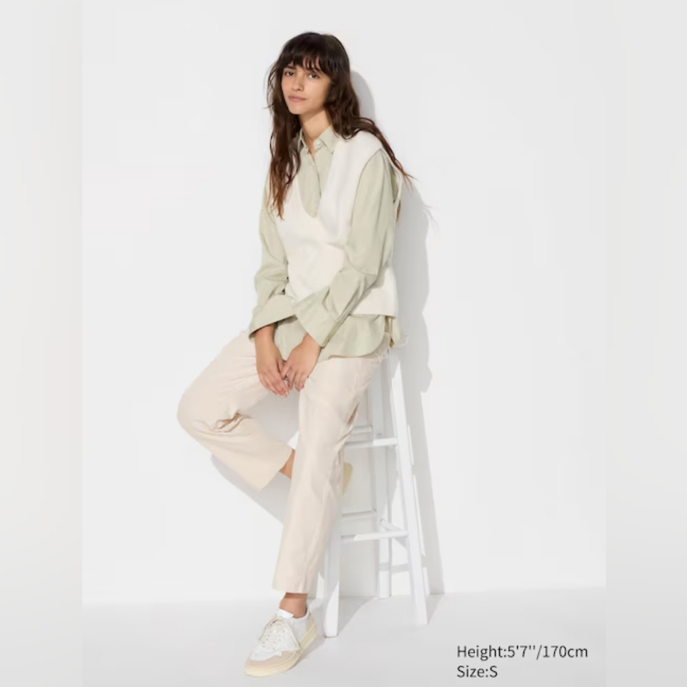 Uniqlo Cotton Relaxed Ankle Pants